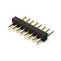 GCT (Global Connector Technology) BC034-10-A-V-0150-L-D Board to Board & Mezzanine Connectors 10w, 1.0mm Pitch Header, Single in line, Horizontal, tube
