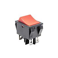 E-Switch R5CBLKREDEF0 High Current Rocker Switch 15A 250V DPDT On-OnNo Lamp