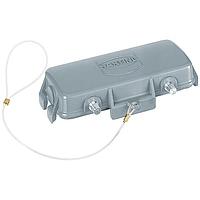 HARTING 09300165457 Heavy Duty Power Connectors 16B Metal Cover for Hood w/ levers, Double Lever, w/ lanyard