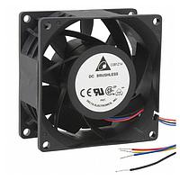Delta Electronics, Inc. PFM0812HE-01BFY Axial Fan, 3Phase, Single-Rotor, 80x38mm, 12VDC, 129.42CFM, 4.3A, Ball, Tach/PWM