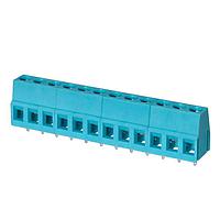 Same Sky (formerly CUI Devices) TB004-508-12BE Fixed Terminal Blocks Terminal block, screw type, 5.08 , horizontal, 12 poles, CUI Blue, slotted screw, PCB mount