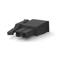 AMP Connectors - TE Connectivity 2008570-2 Receptacle Housings 2 POS MICRO MNL , SIDE LATCH, BLACK