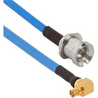 Amphenol SV Microwave FRSMPM-085-MBSMP-120 RF Cable Assemblies SMPM R/A F  SMP M BKHD 12"Cable
