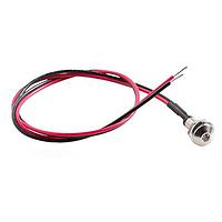 BIVAR MPC3YTW6.0 Indicators Standard Metal Panel Mount Indicators, 3mm Yellow LED with Tinted Lens, 6 In. Wire, No Connector.