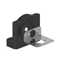 Banner Engineering SMB30SK Sensor Hardware Bracket: Flat mount swivel with extended range; Allows full articulation; Black thermoplastic polyester & 316 stainless stee; Hardware included
