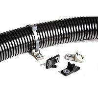 HellermannTyton 156-00408 Cable Ties with Mounts 2 PC CT/SCREW MNT 15" 120LB BK