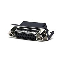 Amphenol Commercial Products L77SDA15SA4CH4F Receptacle D SUB R/A