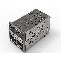 AMP Connectors - TE Connectivity 2214574-2 QSFP+ QSFP+ Assy, 2x2 Gskt 2LP-Innr, Stacked