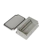 Bud Industries PTT-11085 Terminal Block Junction Box 10 Side Terminal Blocks (4.9 X 3 X 1.7 In)
