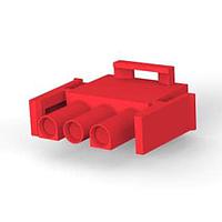 AMP Connectors - TE Connectivity 1-480700-2 Plug Housings PLUG HOUSE 3 POS RED UL94V-2