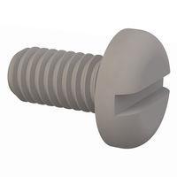 Essentra Components 50M040070N008 Pan Slotted Pan Slotted Screw, M4 X .7 Thread, 8mm Lg