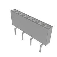 Samtec BCS-108-F-S-PE-BE Sockets Pass-Through Socket Strip