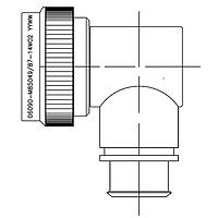 Raychem - TE Connectivity R85049/87-10W03 Band Lock Adapters 90DEG BCKSHELL SZ 10 SELF-LOCKING BAND