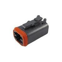 DEUTSCH - TE Connectivity DT06-4S-P012 4-Way 4 WAY DTM BLACK PLUG