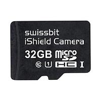 Swissbit SFSD032GN3PM1TO-I-HG-010-SW3 MicroSD Cards Industrial microSD Card, PS-45u iShield Camera, 32 GB, MLC Flash, -40C to +85C