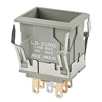 NKK Switches LB25RGG01 Pushbutton Switches STD SIZE PUSHBUTTON SNAP-IN