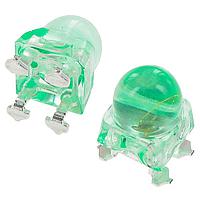 Broadcom ALMD-CM3F-Y1002 Single Color LEDs LAMP 5MM GREEN InGaN 30deg