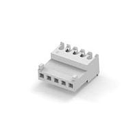 AMP Connectors - TE Connectivity 3-644563-5 Receptacle Housing FEED THRU W/TAB 5P white tin 24 AWG