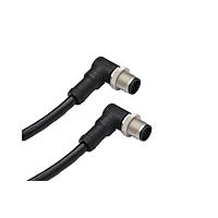 Amphenol LTW M12B05MR-12BMR-SBA05 Sensor Cables / Actuator Cables M12 Circular Metric Connector, B Code, Metal, 4A, 05 pins, Male Connector, Male Contact, Right Angle-to-Right Angle, Screw Thread, Overmolded Double Ended, Length 500mm, IP68 / IP69K