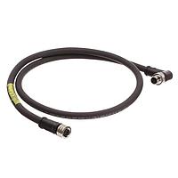 Molex 120501-0003 Double Ended M12 Pwr DE Crdst 4P F Strt M/90D 14AW 1m