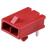 Molex 215760-3022 PCB Receptacle Micro-Fit+ Versa Color RA Header Thru Hole  Single Row 2 Ckts  (Au) GloWire Red
