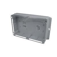 Bud Industries PN-1325-CMB Electrical Enclosures IP65 NEMA 4X Box with Clear Cover and Mounting Brackets (8.7 X 5.8 X 2.2 In)