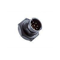 Amphenol LTW BD-05PMMP-LC7001 Standard Circular Connector Ceres, Standard Size, Plastic, 5A, 05 pins, Male Connector, Male Contact, Circular, 2 Points Lock, PCB 180, Receptacle, IP67
