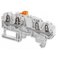 AMP Connectors - TE Connectivity ZK2.5-S-4P-OR Feed Through Terminal Block Aut SNK PI-Spring