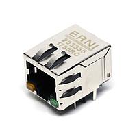 ERNI - TE Connectivity 203336-E Modular Connectors / Ethernet Connectors MJIM IM 1X1 S 88 GF5 X R THRU * L1A H3D0