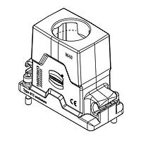 HARTING 19405100413 Hoods 10B HPR Compact Hood, HC (wide), Screw Locking, Top Entry, M40