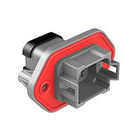 Amphenol SINE Systems AT04-08PA-PM13 Connectors 8 Pin Rcpt Pnl Mnt A Self-Thread Gry Cap