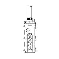 Molex 1301260326 Push Button Pendant 5054 W/(2) SINGLE SPD, BLK;MOMENTARY NO