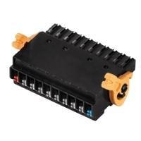 Weidmuller 1531190000 Pluggable Terminal Blocks BL-I/O 3.50/10/180LR PNP LED SN BK BX