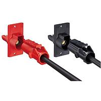 Hirose Electric EM12MR-1SCA(10) Receptacles Single Pos Snap-in Lock Receptacle Red