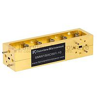 Fairview SMW15HC001-10 10 dB WR-15 Directional Waveguide Split Block Coupler With UG-385/U Round Cover Flange from 50 GHz to 75 GHz For V Band