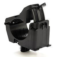 HellermannTyton 156-02720 Cable Mounting & Accessories Fir Tree Mount Ratchet Clamp, 0.76 - 1.42" Bundle Dia, FT9X17, PA66HIRHSUV, Black, 25/bg