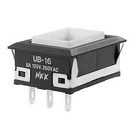 NKK Switches UB16NKW01N Pushbutton Switches RECT SPDT ON-ON SLDR LUG BODY ONLY 6A