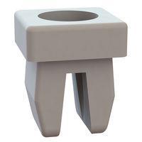 Essentra Components 60SGN00003 Grommet Nut Grommet Nut, .275x.290 Hole, .031-.125 Panel Thk