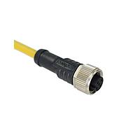 Amphenol LTW M12A-04BFFM-SL8A10 Sensor Cables / Actuator Cables M12 Circular Metric Connector, A Code, Metal, 4A, 04 pins, Female Connector, Female Contact, Straight, Screw Thread, Overmolded, Length 10000mm, IP68 / IP69K