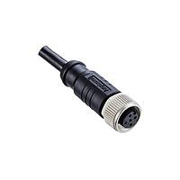Amphenol LTW M8AS-06BFFM-SL7D02 Sensor Cables / Actuator Cables M Series Sensor Connector, Guided M8, Metal, 2A, 06 pins, Female Connector, Female Contact, Straight, Screw Thread, Overmolded, Length 2000mm, IP67