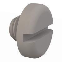 Essentra Components 011032P012 Pan Slotted Pan Slotted Screw, #10-32 Thread, 1/8 Lg