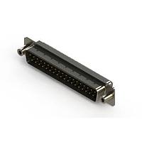 EDAC 627-037-622-548 Standard Card Edge Connectors 627 Series vertical D-Sub plug connector with 37 pin type contacts that have 30 " gold plating. The contacts have solder cup tails and the insulator is high temp' rated.The body is low profile metal and the flange is mounted with #4-40 UNC threaded f