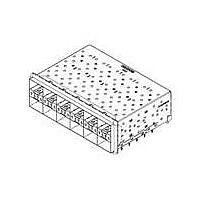 Amphenol Commercial Products U86D642710121 SFP SFP PLUS 2X6 COMBO ELASTMERIC 2 LP/PORT
