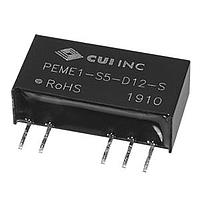 CUI Inc PEME1-S5-S24-S Isolated 24 Vdc, 0.042 A, 1 W, 4.5 - 5.5 Vdc Inpu