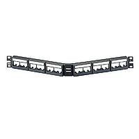 Panduit CPPLA24WBLY Wire Ducting & Raceways Patch Panel 24 Port Angled Black