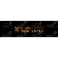 Matrix Orbital BLC2021-BK-USB-FA PC Bay Inserts, LCD Characters 20x2 Amb Txt Blk B/G No Key w/ Black Bkt