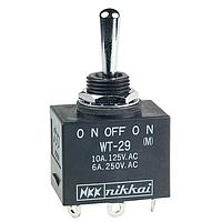 NKK Switches WT29S Environmentally Sealed Toggles ON-OFF-(ON) Solder Lug Pnel Mnt