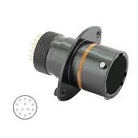 Eaton Souriau-Sunbank 8STA21035PC499 Connectors Oval Flange Receptacle - size 10 - 13 PC Tail contacts - Male