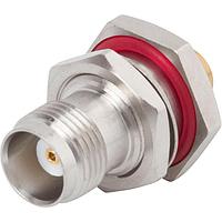 Amphenol SV Microwave SF4546-6011 Cable Connectors PTNC F Bulkhead Conn for .085 Cbl