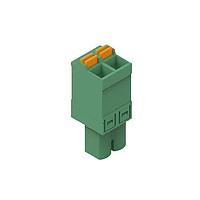 Wurth Elektronik 691304500002 Plugs WR-TBL 5.08mm pitch Monoblock Cable Green Vertical cable entry Plug Screwless Push In 2P